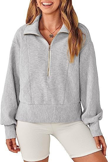 Casual sweater for women with high collar and zipper Lune London