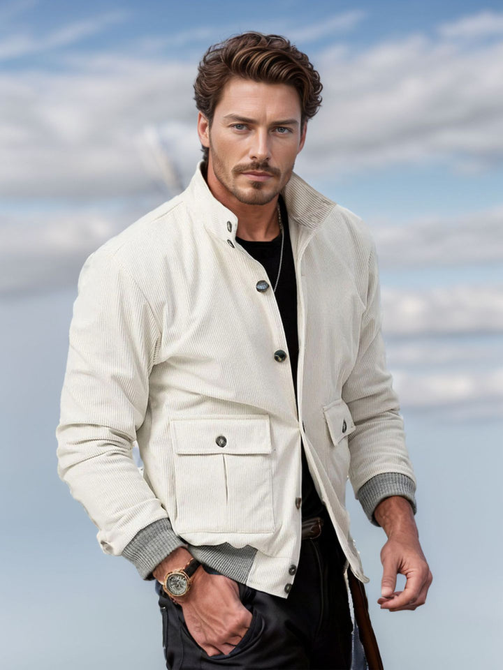 Chic and stylish corduroy jacket for men
