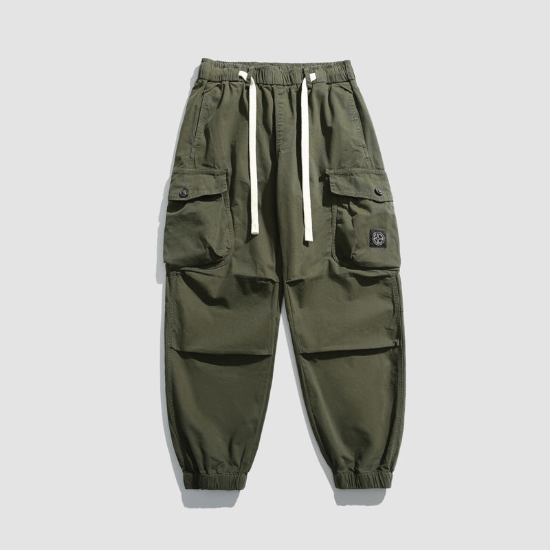 Pantalon cargo pour homme avec taille élastique et de nombreuses poches Chic und Stil