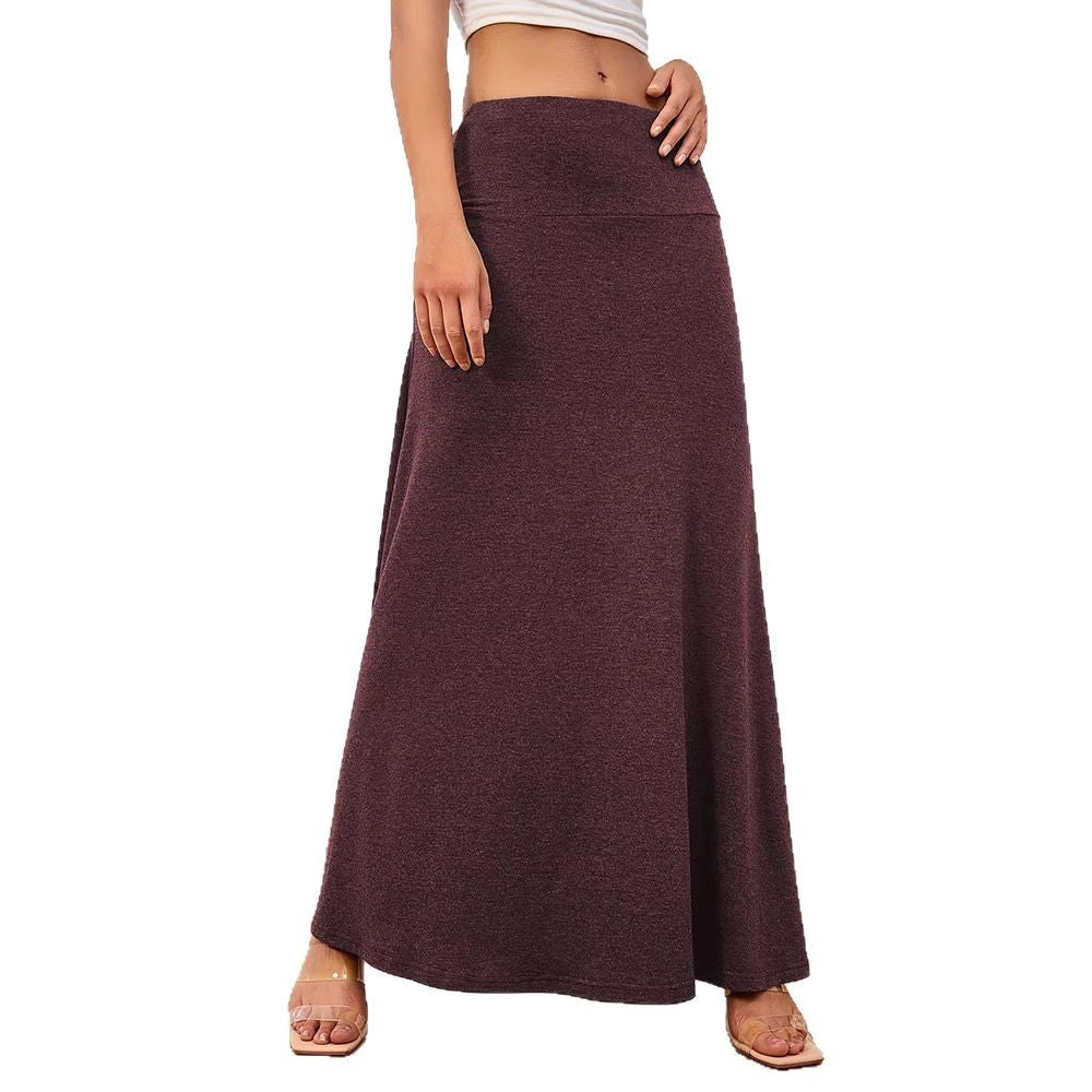 Maxi skirt for women with an elegant A-line and a high waist Lune London
