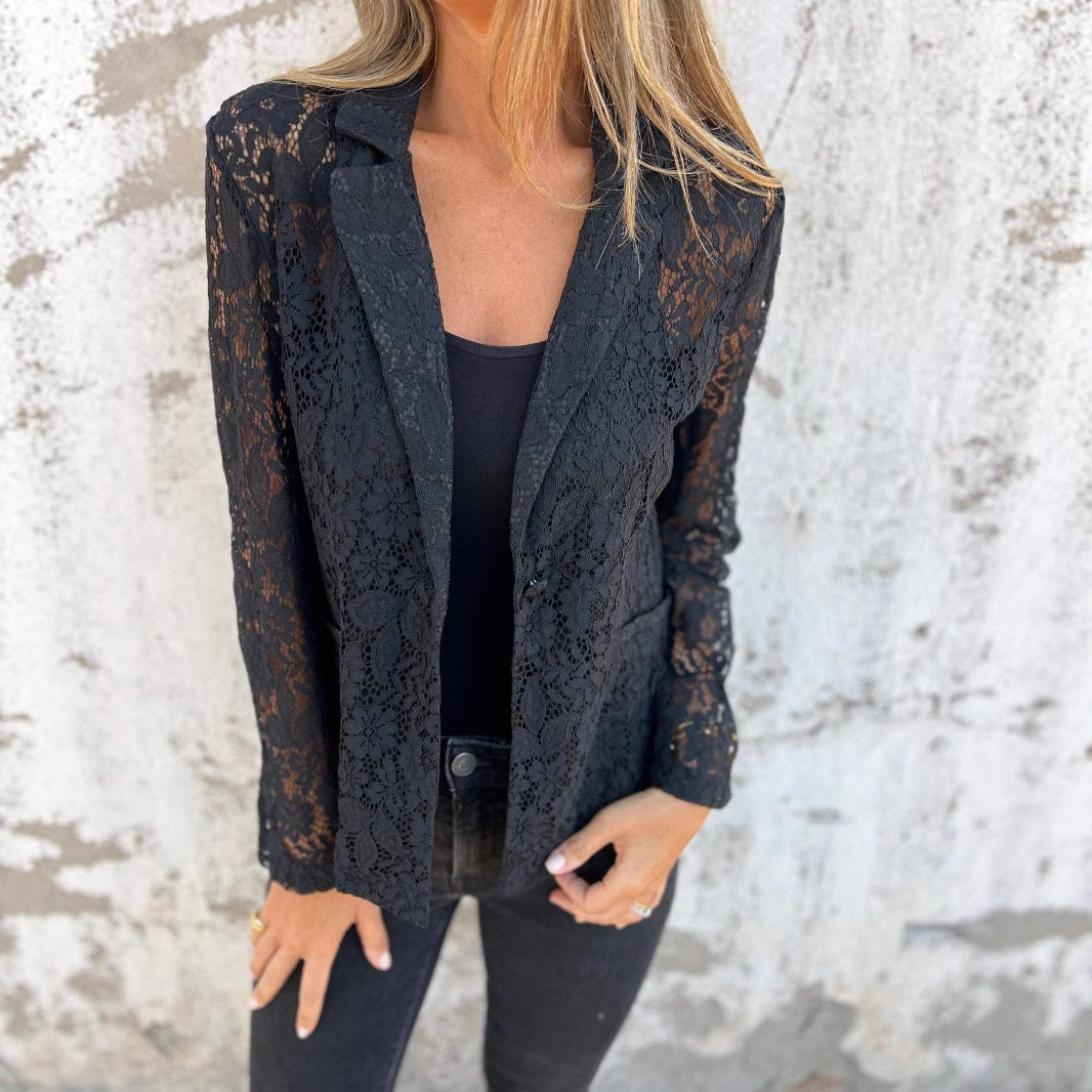 Chic Lace Blazer for Women