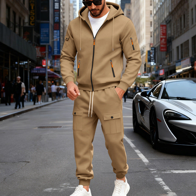 Lune London men's sporty hoodie and cargo pants set
