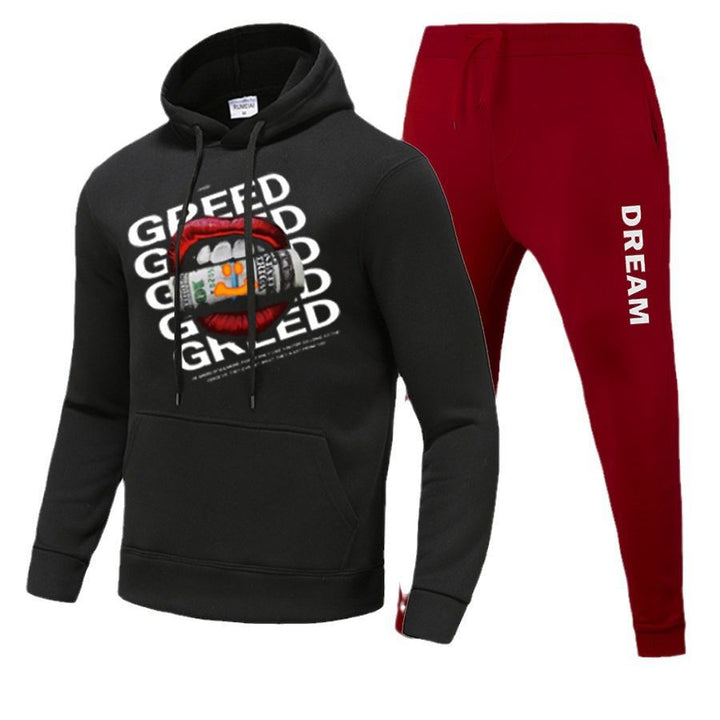 Women's hoodie and jogger pants set with creative print Lune London