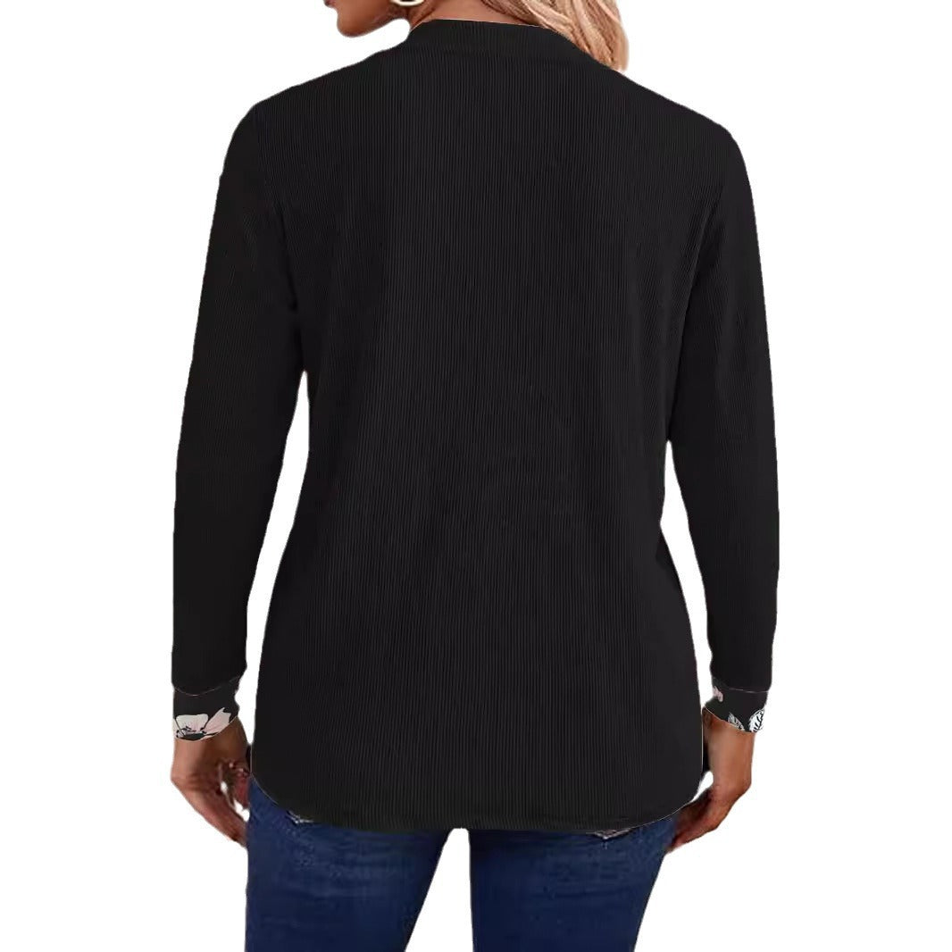Ladies Casual Vest with Floral Accent Lune London
