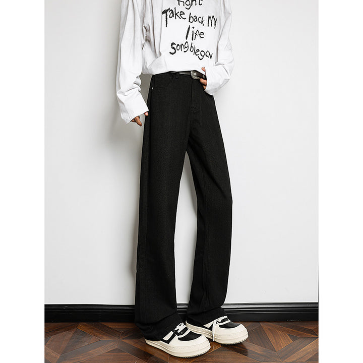 Wide leg denim pants for men with high waist and relaxed fit Lune London