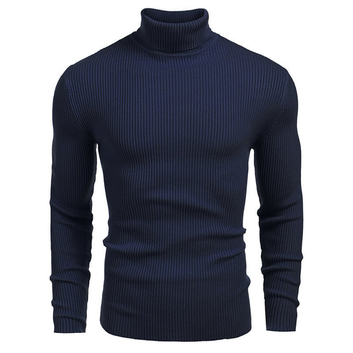 Elegant ribbed turtleneck sweater for men Lune London