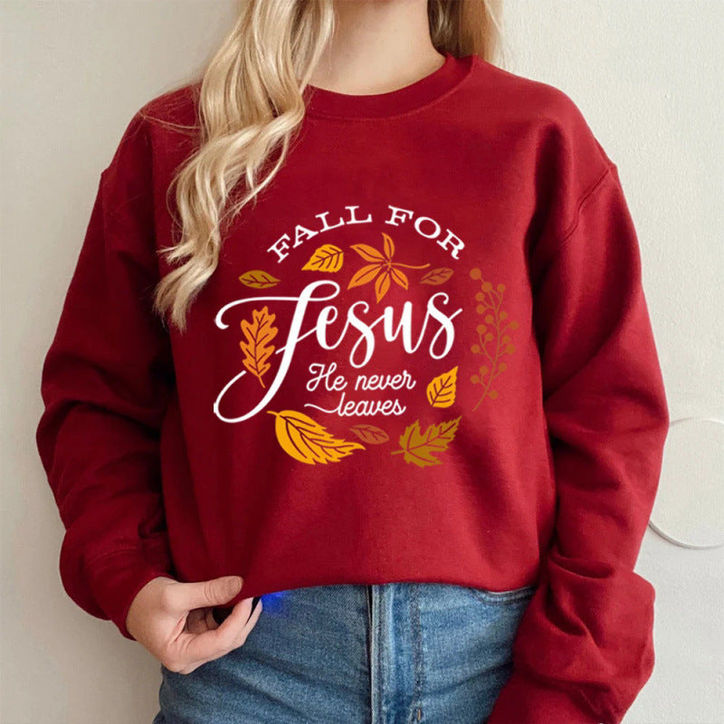 Sweatshirt pour femmes avec un design botanique automnal inspirant et une doublure intérieure agréablement douce Chic & Stil
