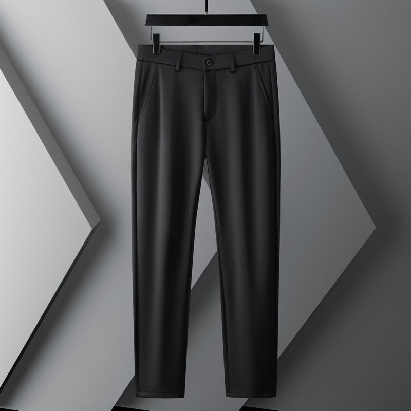 Modern chinos for men with elastic waistband and side pockets Lune London