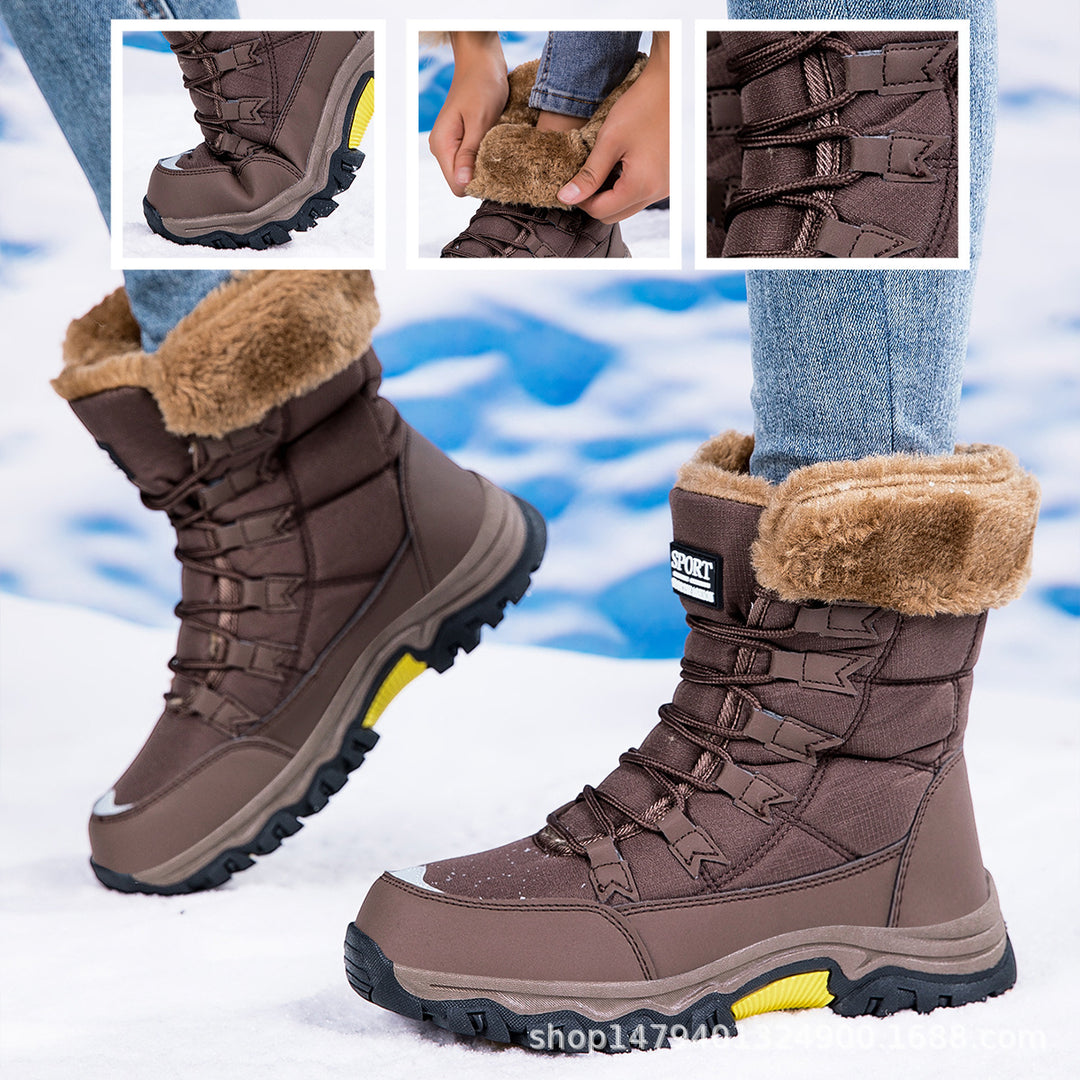 Warm winter boots for women with comfortable lining and non-slip sole Lune London