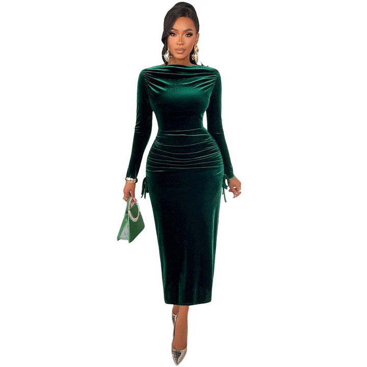 Jupe midi pour femmes avec un élégant effet de fronces et une coupe ajustée Chic & Stil