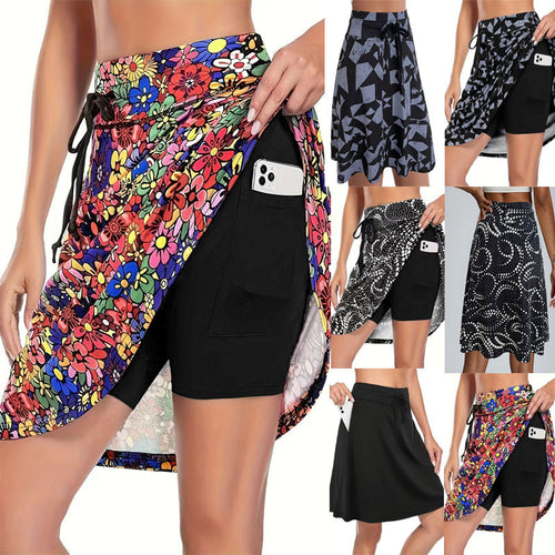 Women's sports skirt with integrated compression shorts Lune London