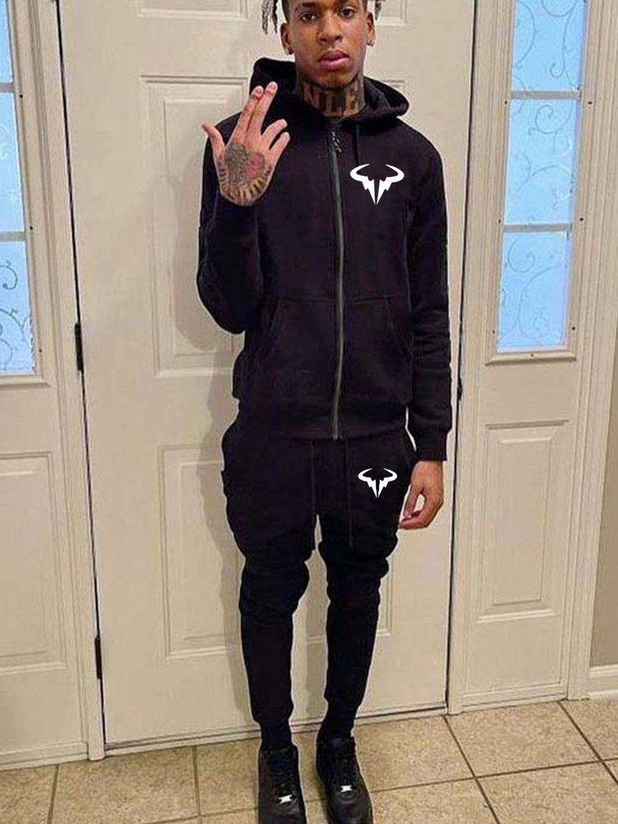 Men's Sporty Hooded Sweatshirt with Matching Jogging Set Lune London