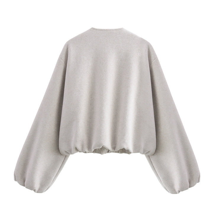 Casual oversized jacket for women with elastic waist and practical pockets Lune London