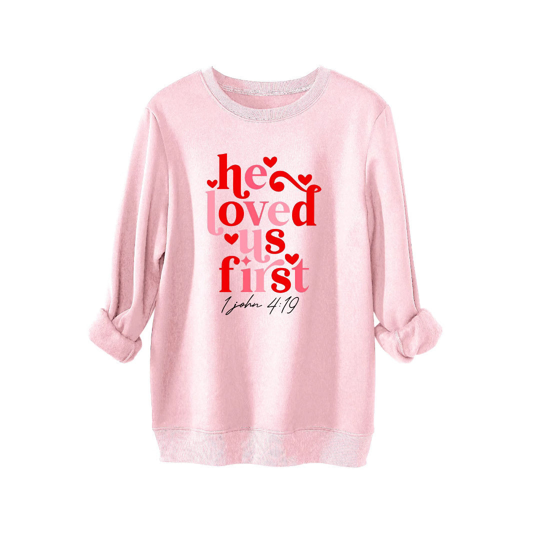 Sweat-shirt pour femmes avec slogan amical et coupe décontractée Chic & Stil