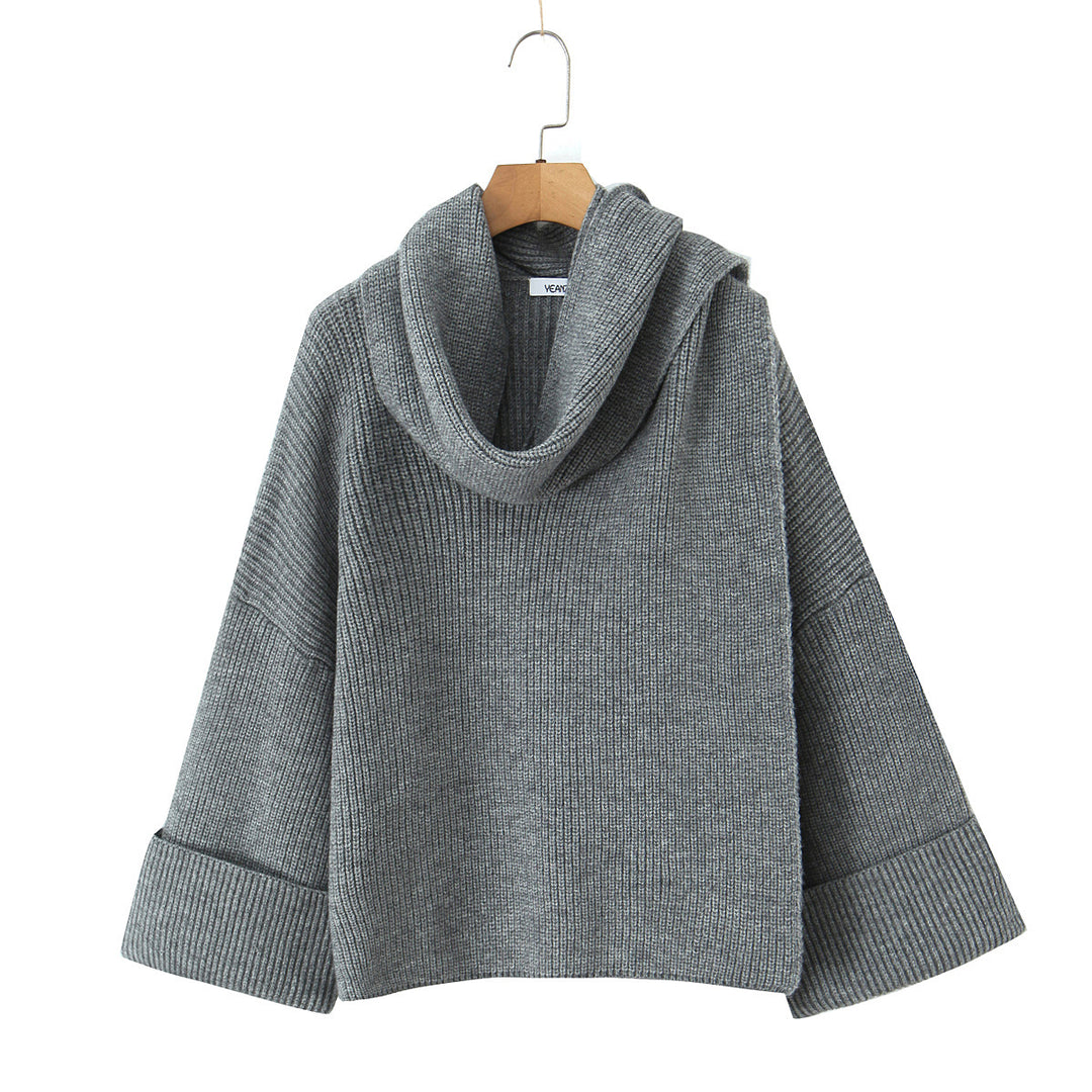 Chic turtleneck sweater in chunky knit for women Lune London