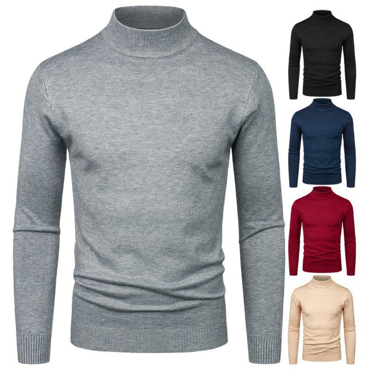 Elegant turtleneck sweater for men in fine cotton blend Lune London