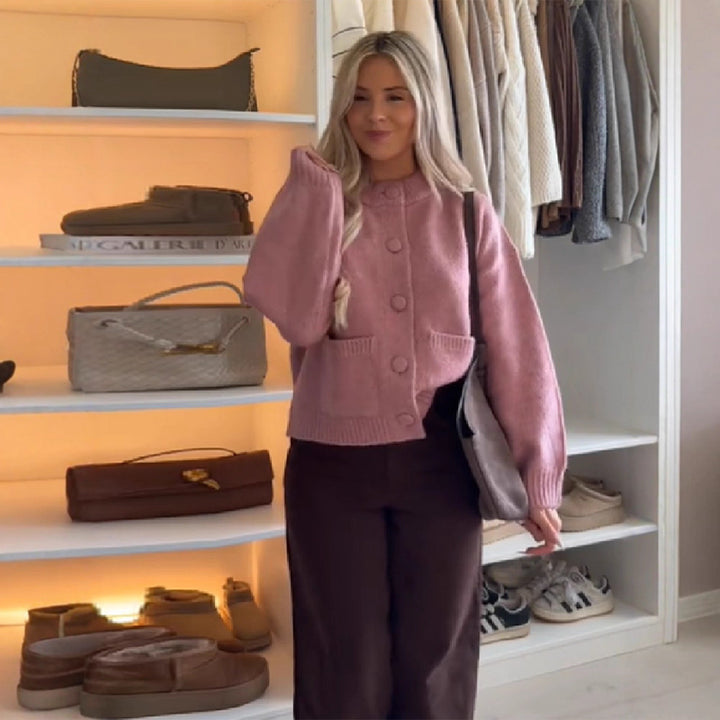 Cardigan Confortable Femme avec Grandes Poches Chic & Stil
