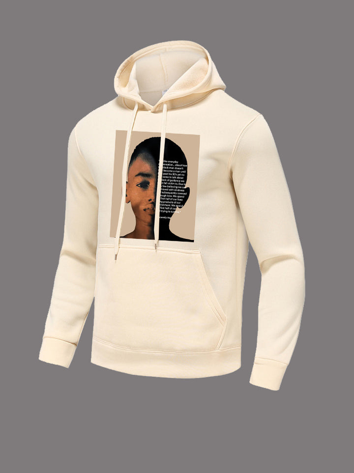 Hoodie for women with creative graphic print and innovative cut Lune London