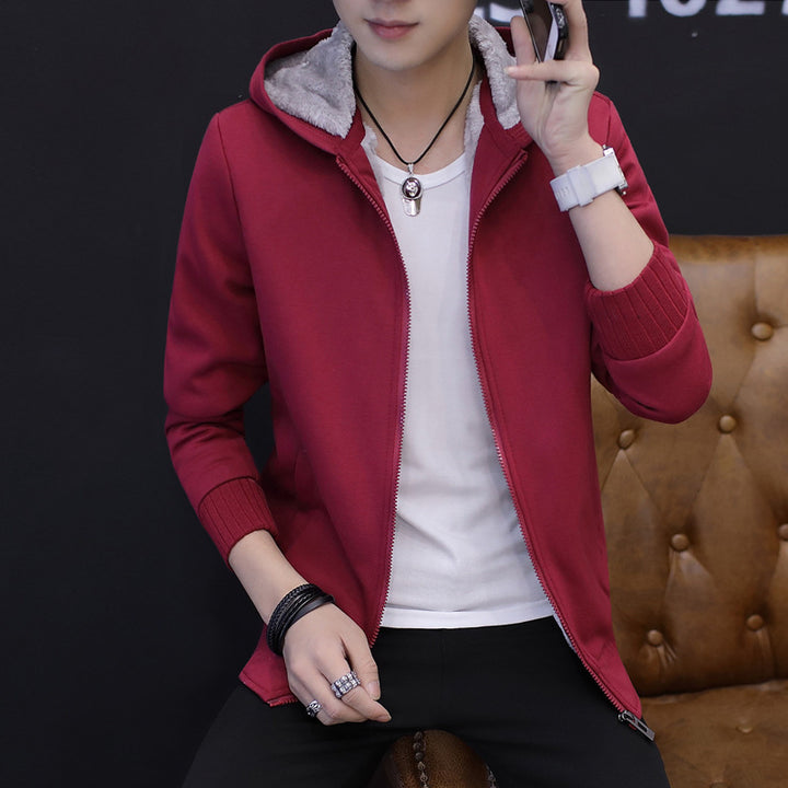 Transitional jacket for men with cozy lining and practical hood system Lune London