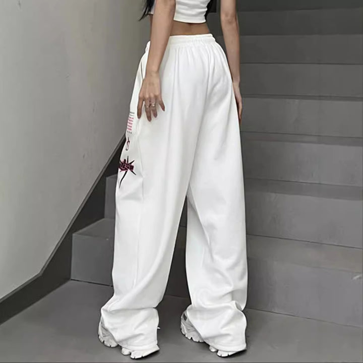 Urban leisure pants for women with eye-catching print details Lune London