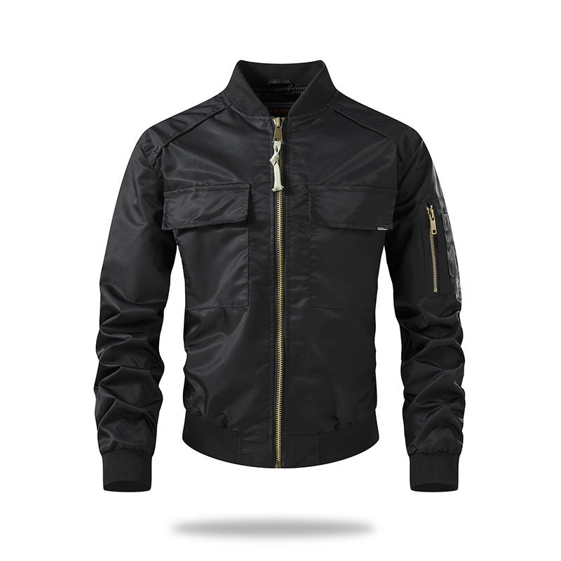 Lightweight and durable bomber jacket for men with Lune London technical details