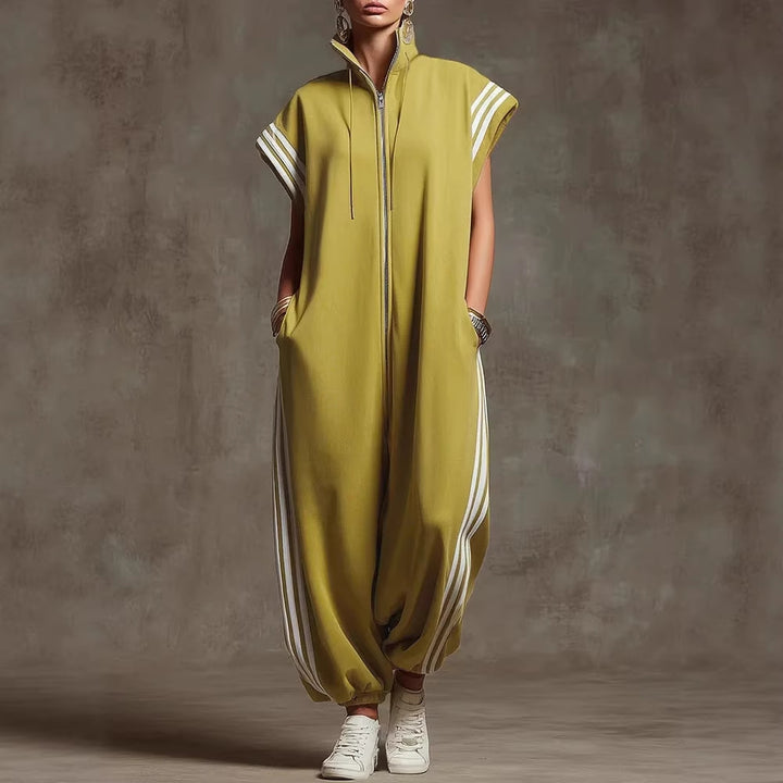 Women Stylish Jumpsuit with Modern Contrasts Lune London
