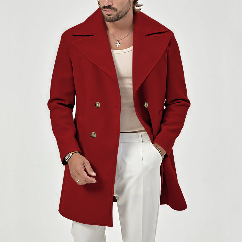 Lune London Elegant Double-Breasted Coat for Men