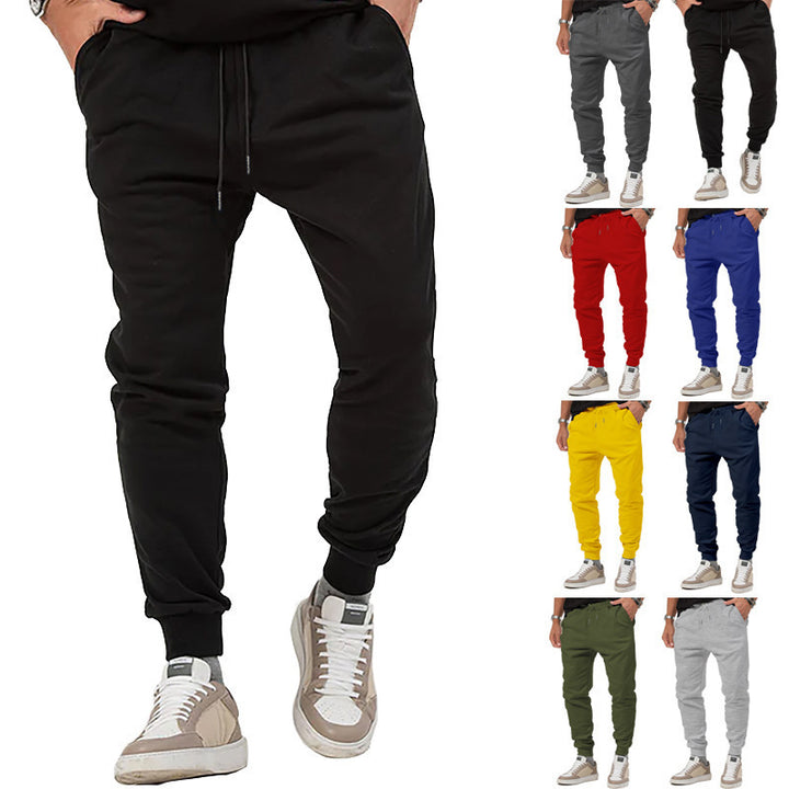 Men's sporty leisure pants with elastic waistband and practical side pockets Lune London