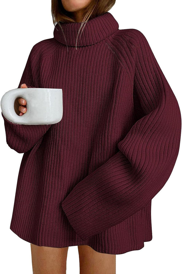 Ladies loose sweater with high collar Lune London