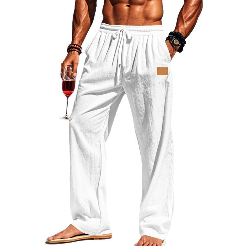 Casual beach pants for men with adjustable waist and breathable fabric Lune London