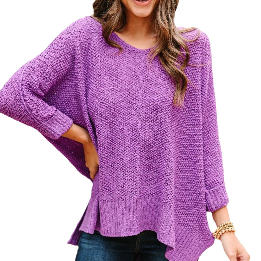 Casual knit sweater for women with side pockets and loose fit Lune London