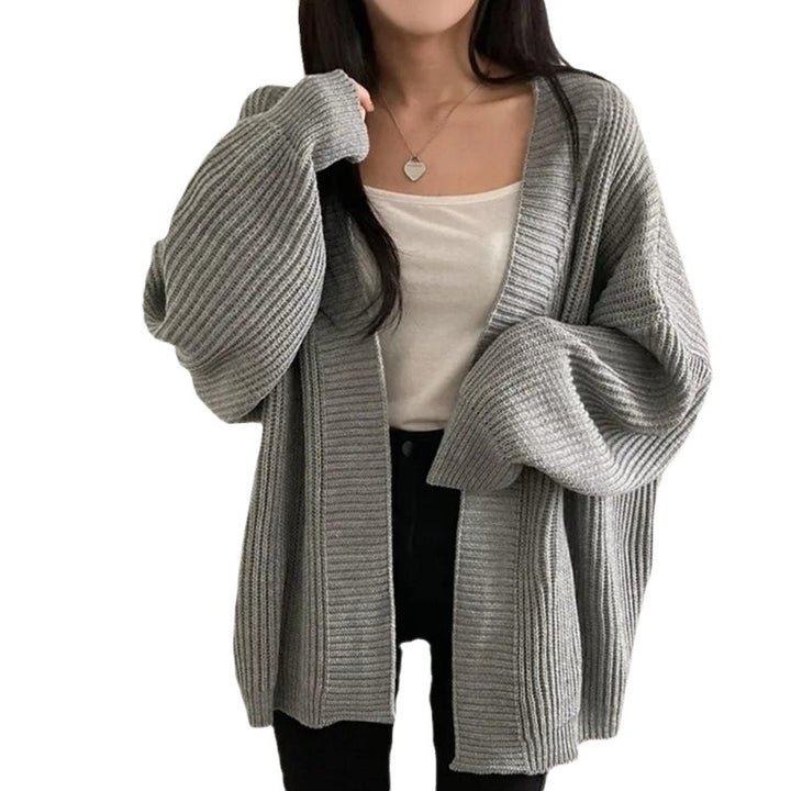Soft knit cardigan for women with a relaxed fit and set-in sleeves Lune London