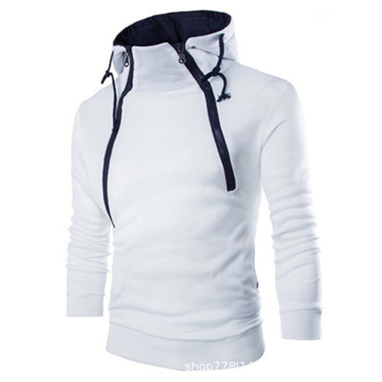 Modern men's hoodie with practical zipper Lune London