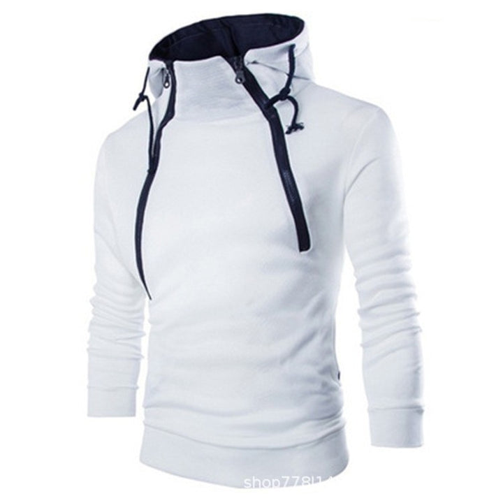 Modern men's hoodie with practical zipper Lune London