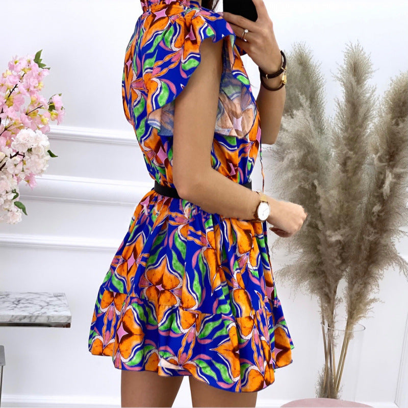 Lune London Bright Floral Print Shift Dress for Women