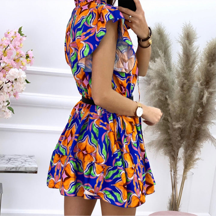 Lune London Bright Floral Print Shift Dress for Women