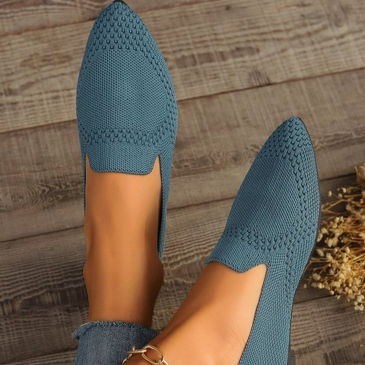 Seamless knitted lace boots Lune London