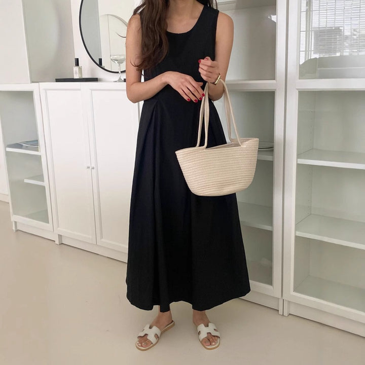 Classic A-line maxi dress for women Lune London