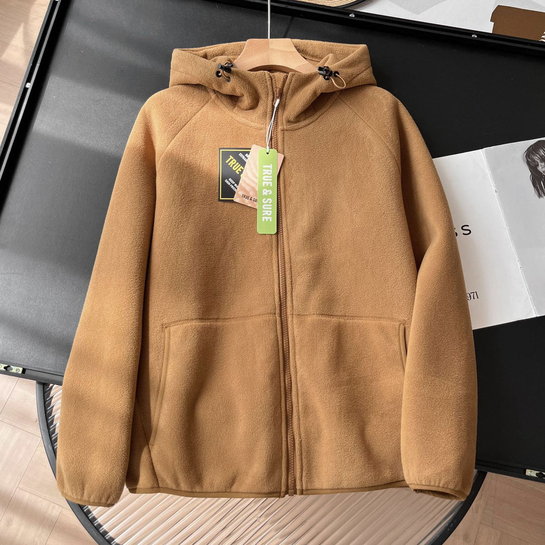 Veste en polaire pour femmes avec col haut et poches latérales pratiques Chic & Stil