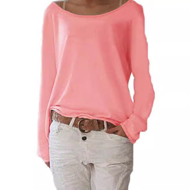 Casual and lightweight sweater for women with wide neckline Lune London