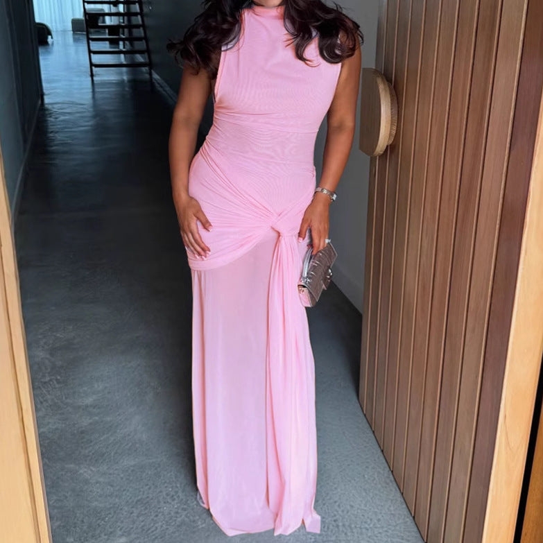 Elegant maxi dresses for women with creative draping details and a fitted cut Lune London