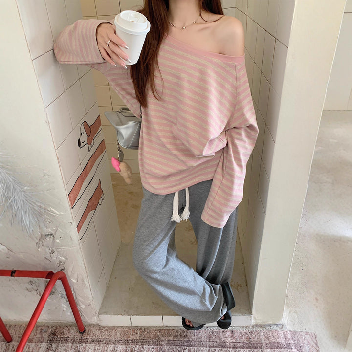 Women's casual striped long-sleeve shirt Chic & Stil