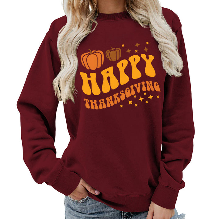 Pull pour les femmes avec motif de citrouille festive et coupe confortable Chic & Stil