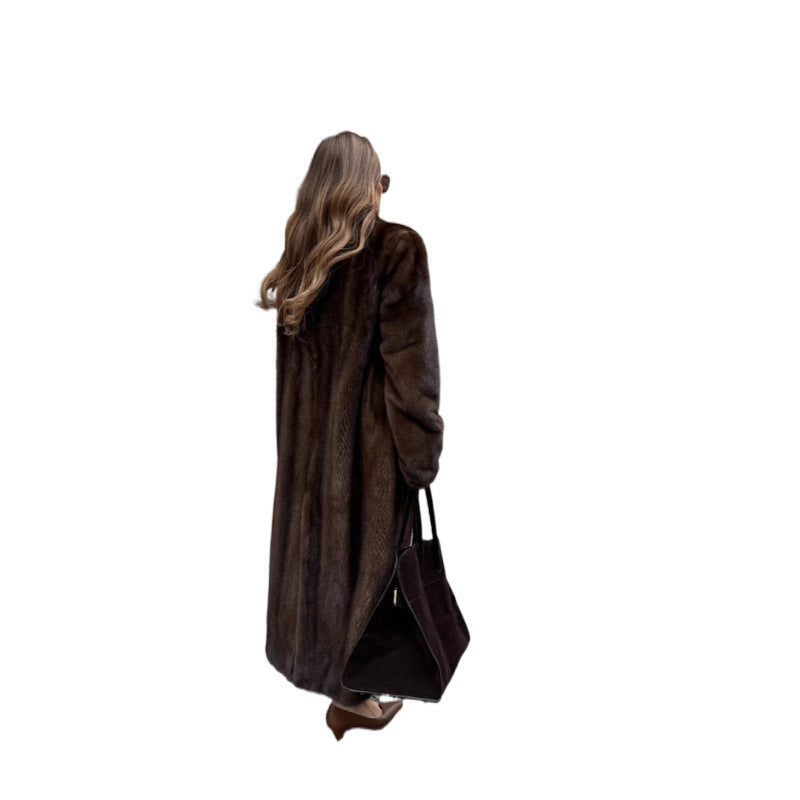 Women Elegant Fleece Coat Lune London