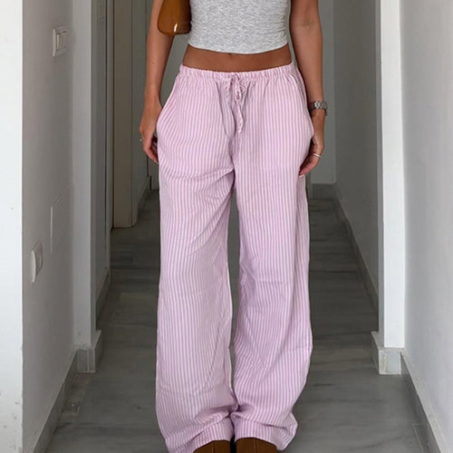 Lightweight pajama pants for women with elastic waistband and drawstring Lune London