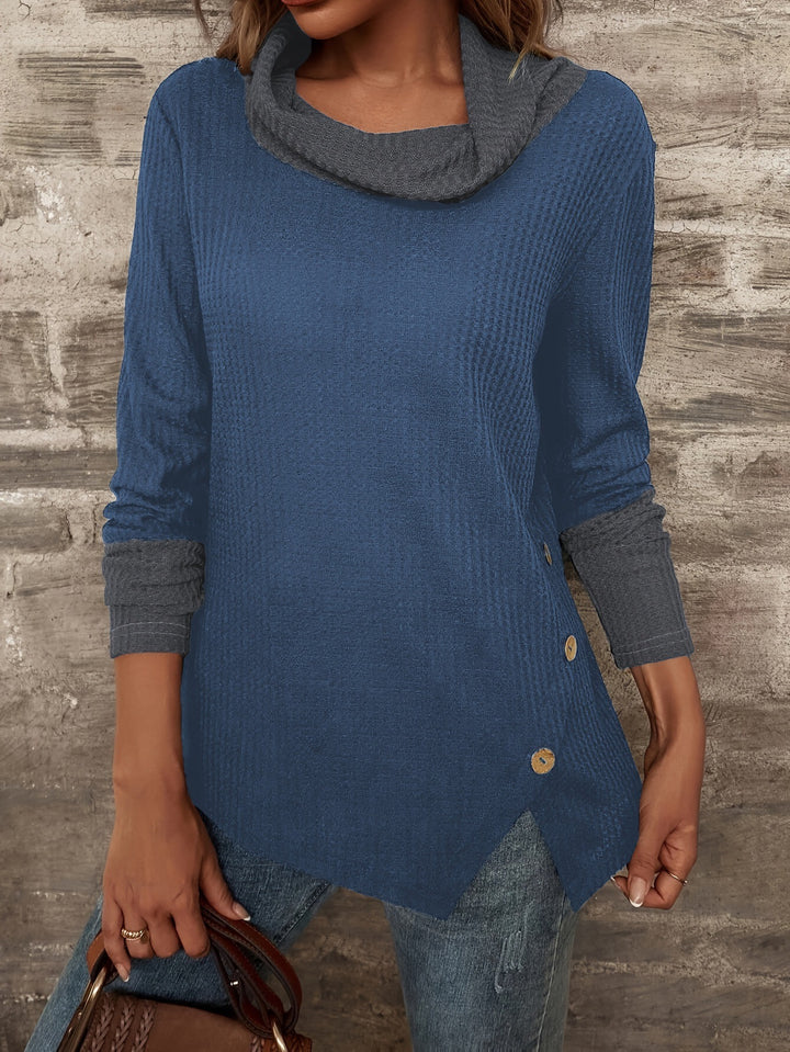 Sweater women with trendy collar Lune London
