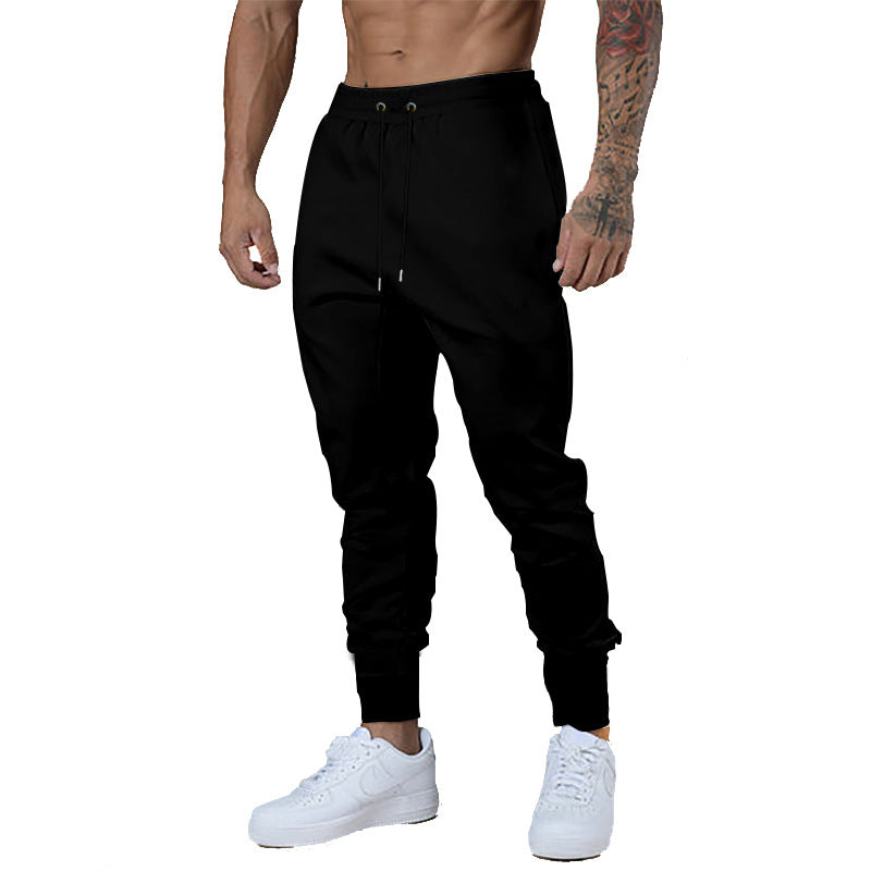 Men's sporty jogger pants with elastic waistband and practical zip pockets Lune London