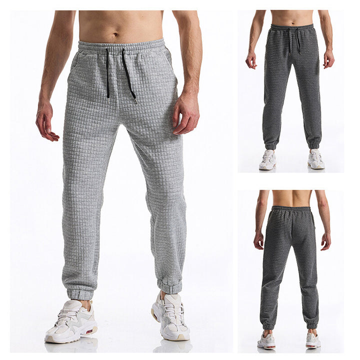 Men's jogger pants with textured surface Lune London