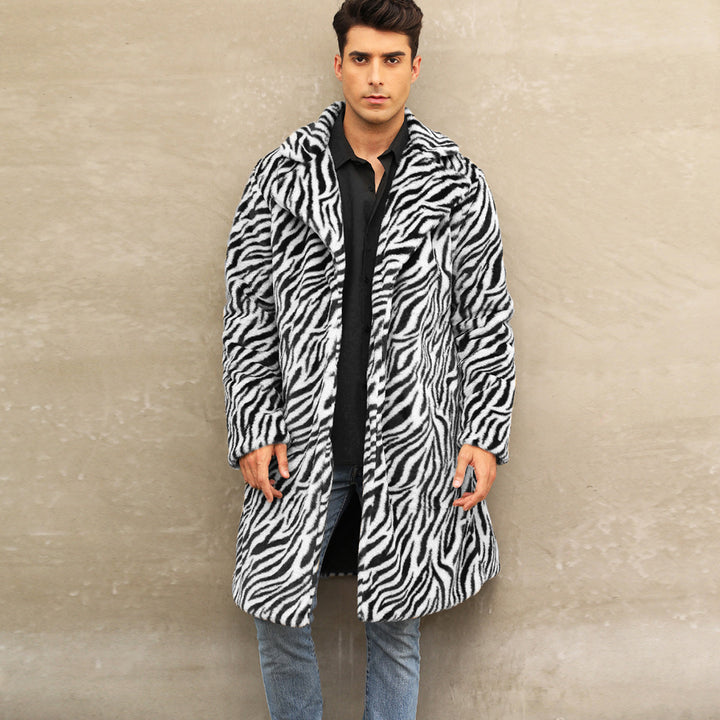 Trendy and comfortable zebra fur jacket for men Lune London