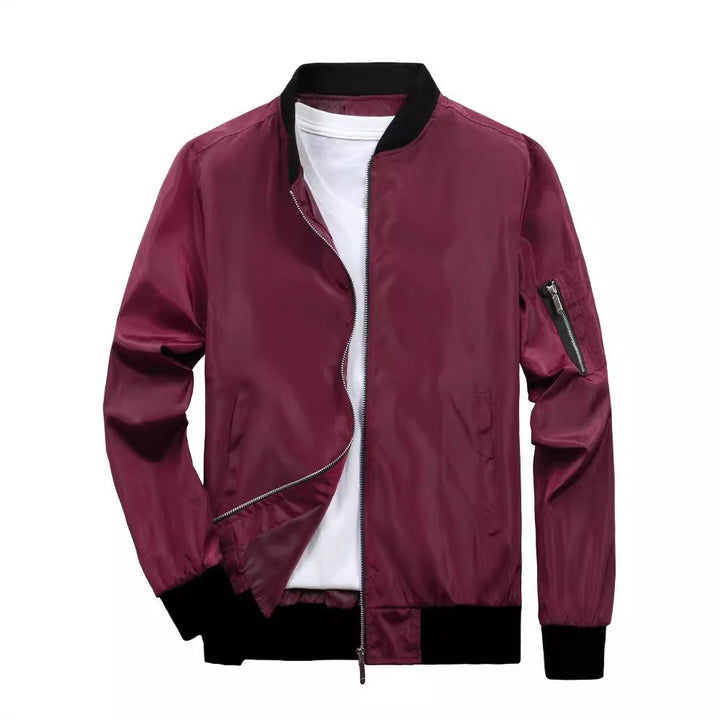 Sporty bomber jacket for men with practical zip pockets Lune London